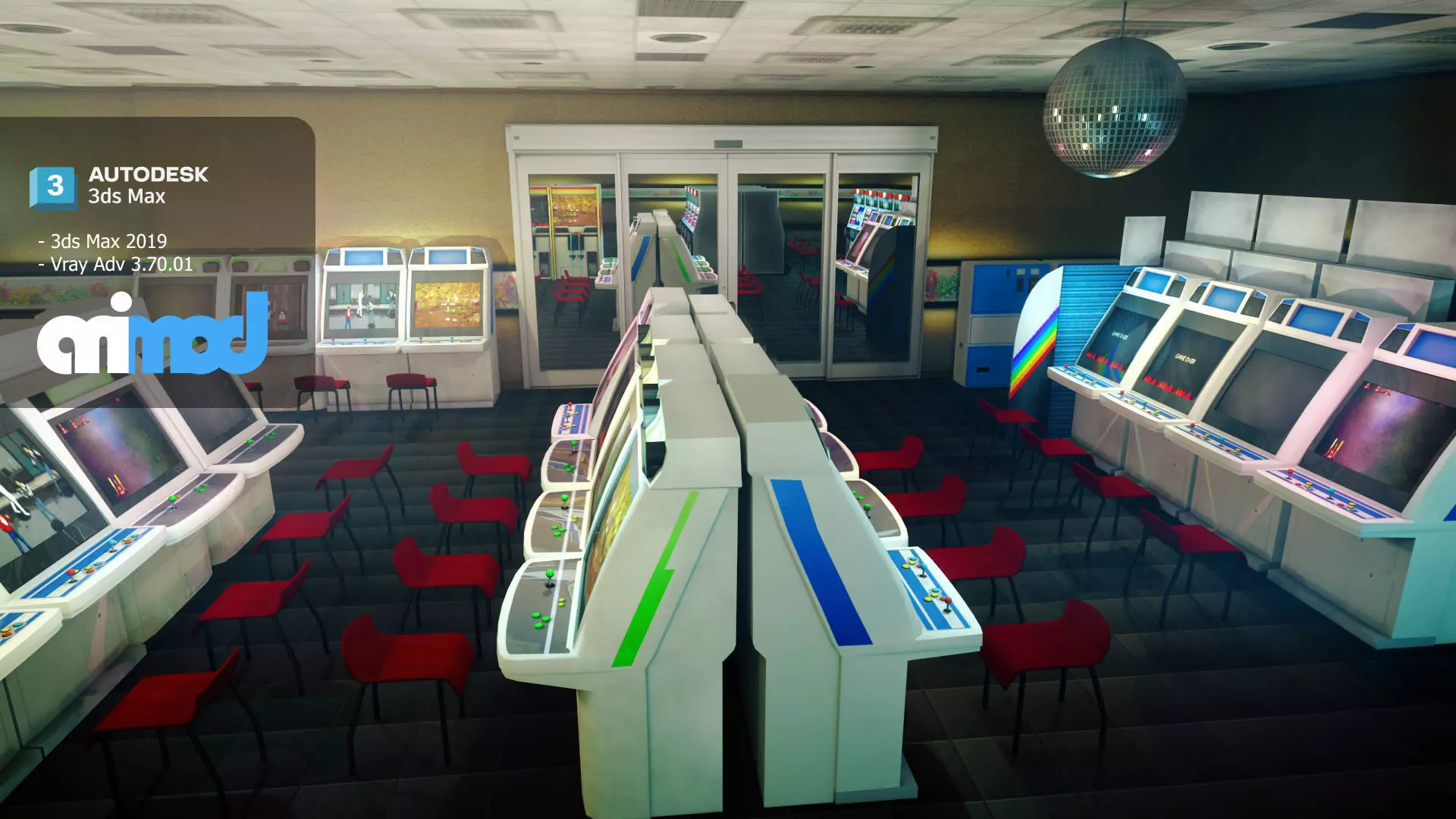 Game Center 3D model_0