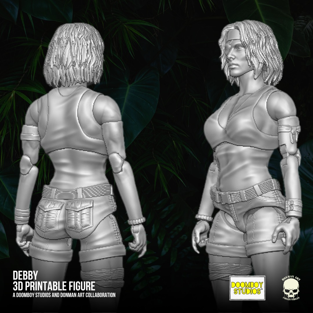 Debby Doomboy Studios and Donman 3D printable full action figure 3D print model_13