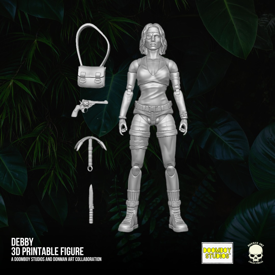 Debby Doomboy Studios and Donman 3D printable full action figure 3D print model_1