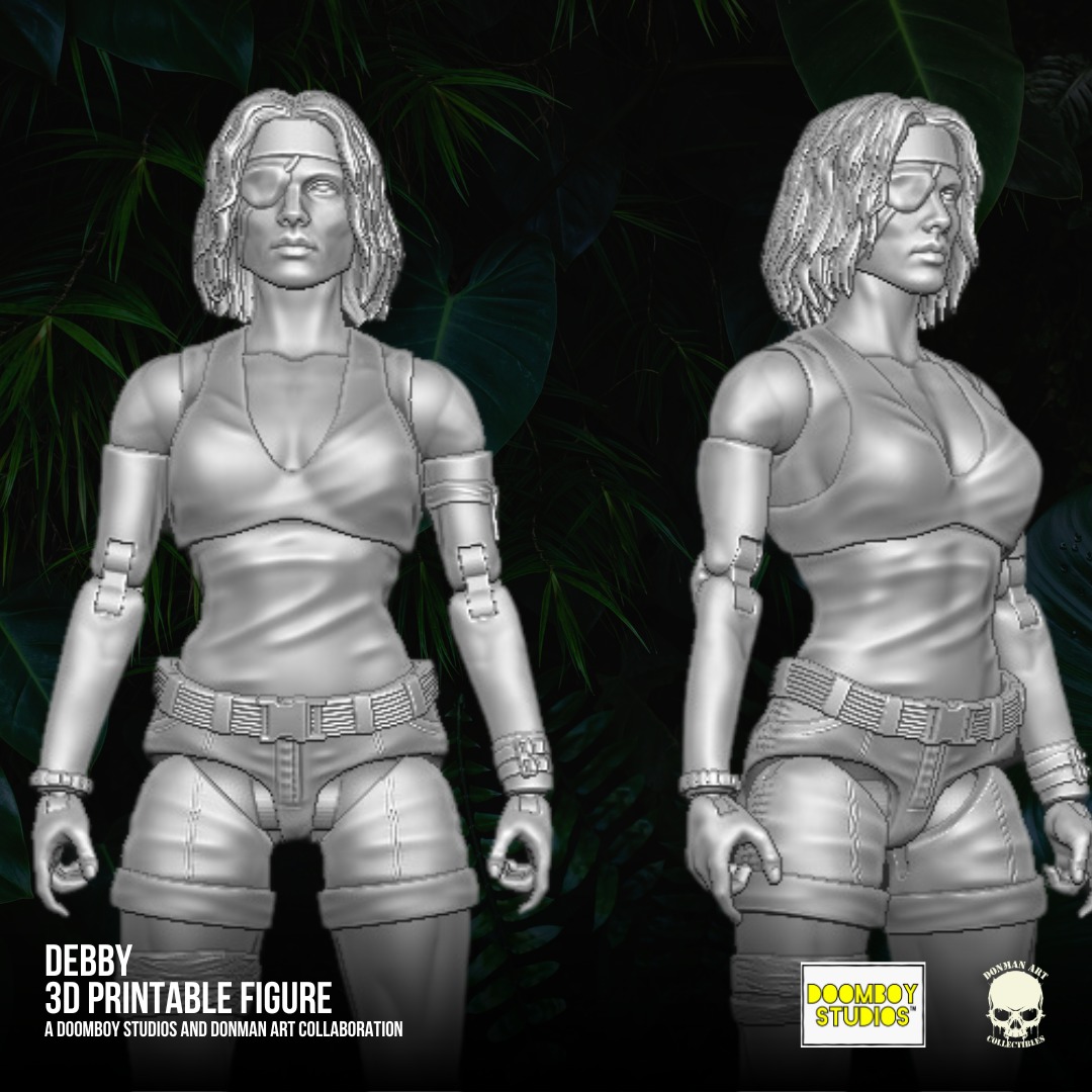 Debby Doomboy Studios and Donman 3D printable full action figure 3D print model_16