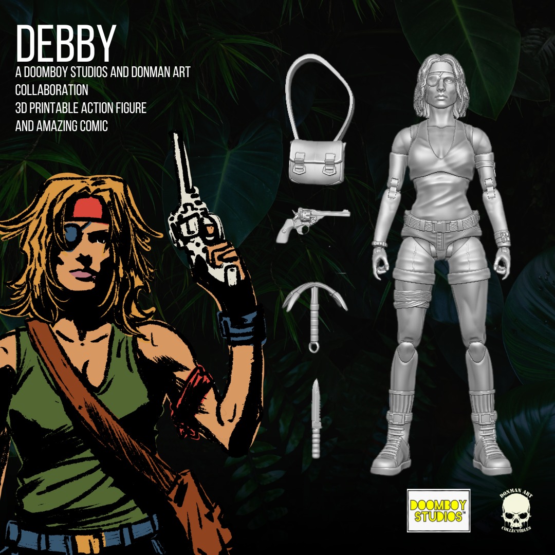 Debby Doomboy Studios and Donman 3D printable full action figure 3D print model_18