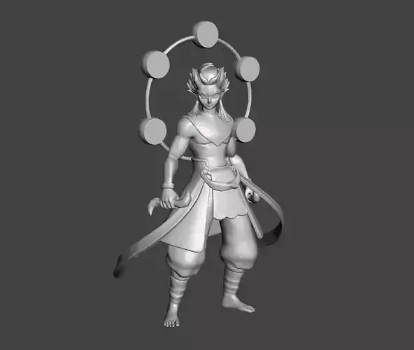 Hantengu Upper Rank 4 3D Model 3D print model