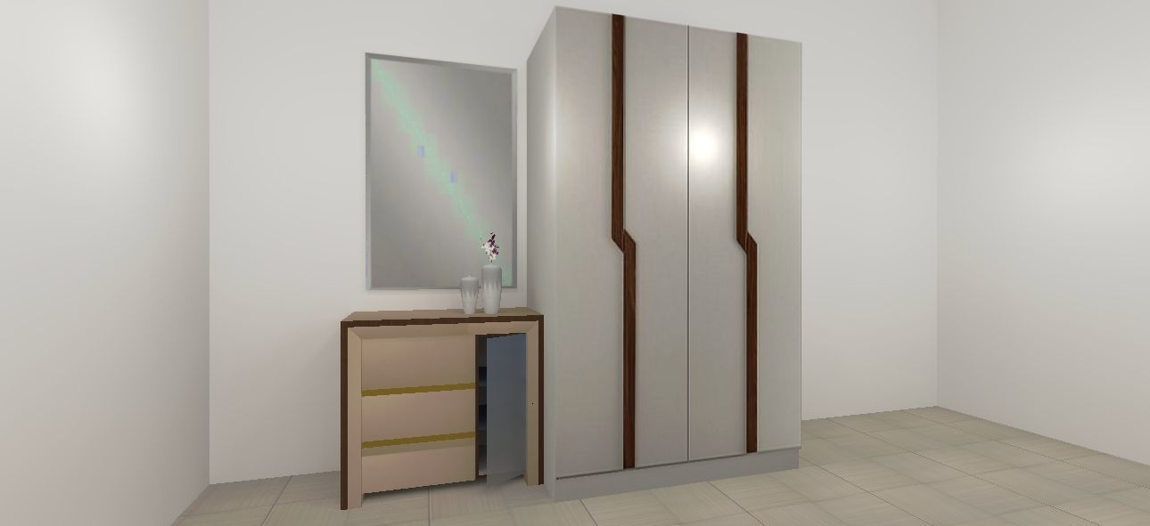 Wardrobe  Low-poly 3D model_1