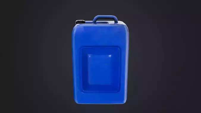 Plastic canisters Low-poly 3D model