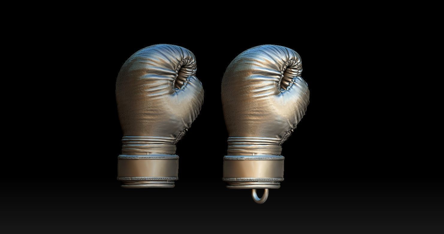 Boxing Gloves Pendant 3D print model 3D print model_16