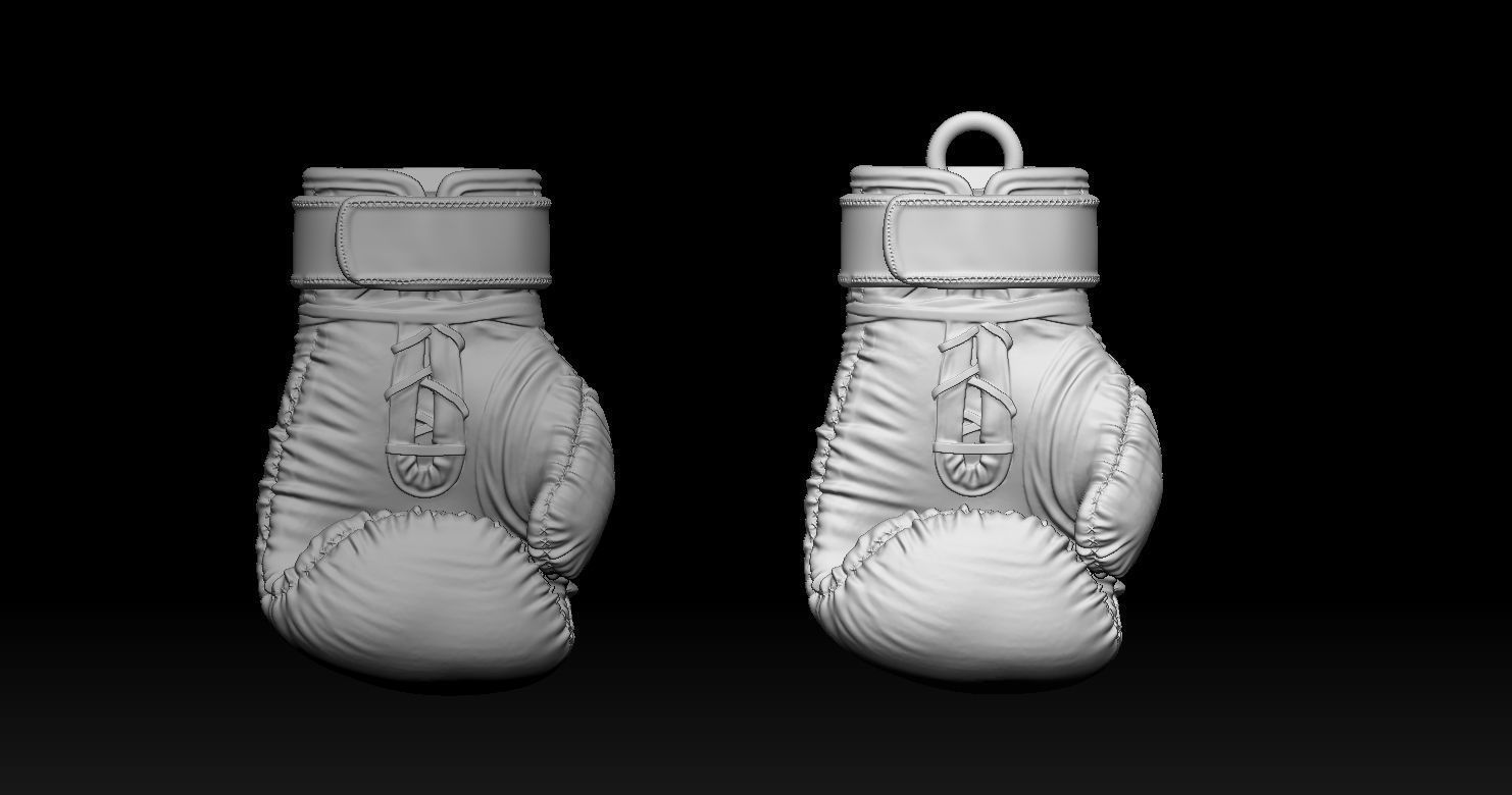 Boxing Gloves Pendant 3D print model 3D print model_12