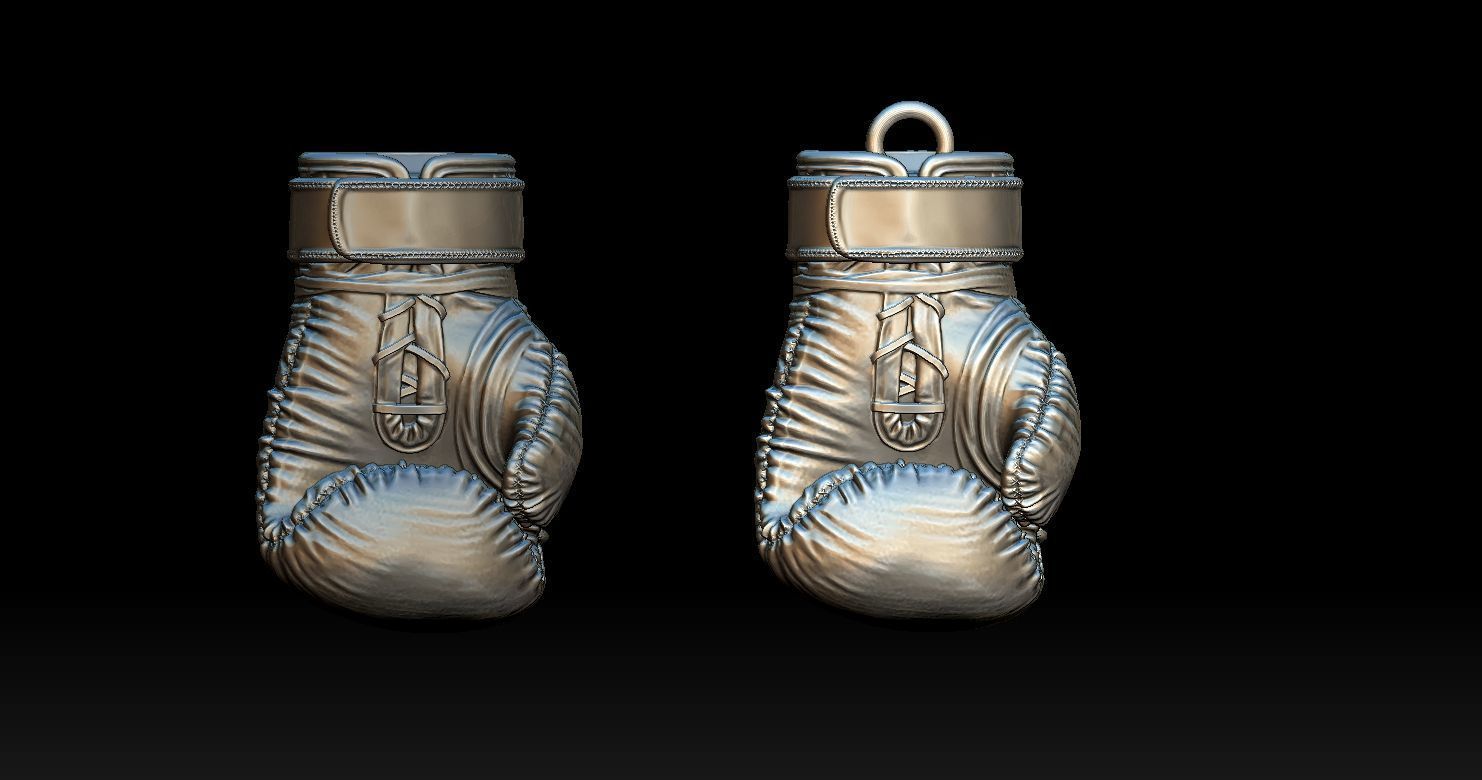 Boxing Gloves Pendant 3D print model 3D print model_18