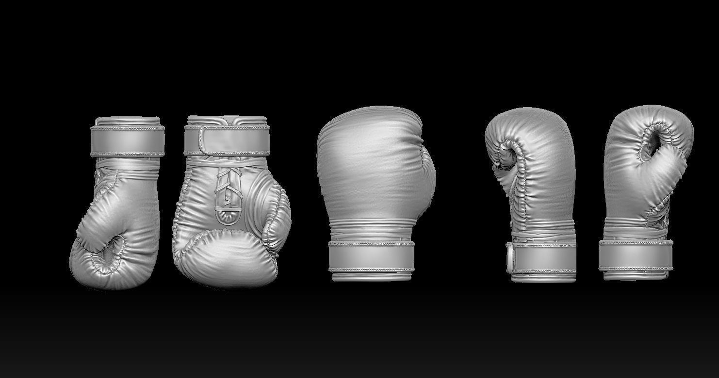 Boxing Gloves Pendant 3D print model 3D print model_4