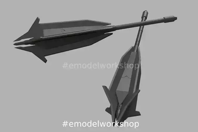 Barbatos Dual Mace Optional Set - 144 Scale 3D print model