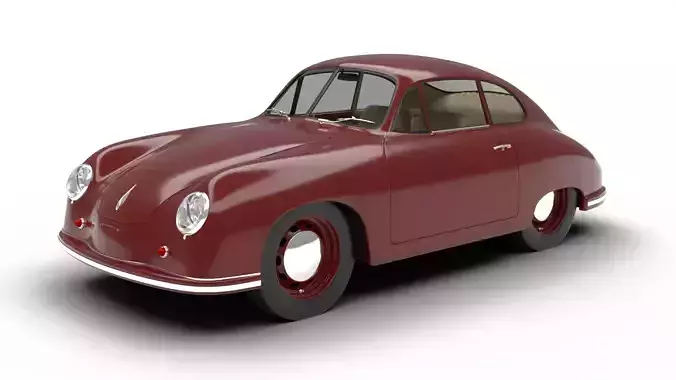 Porsche 356 1300 1952 3d model 3D model