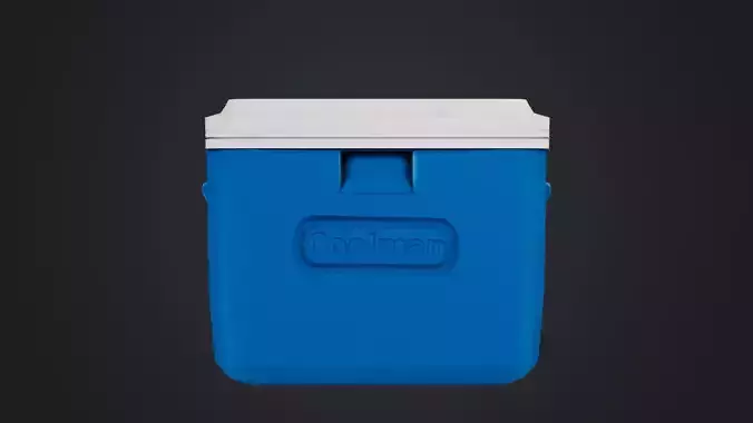 Cooler Box Low-poly 3D model