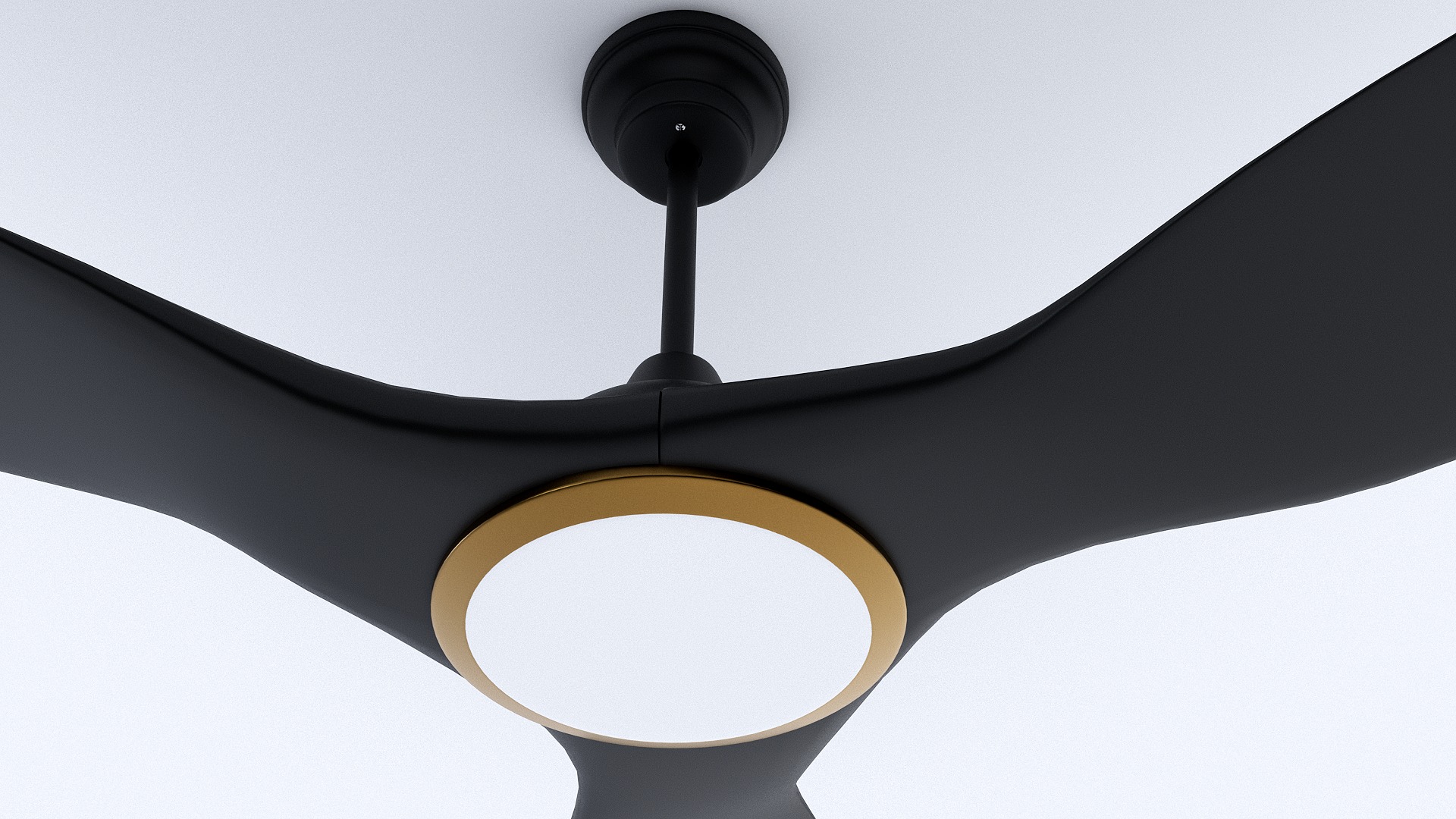 Ceiling Fan 3D model Low-poly 3D model_1