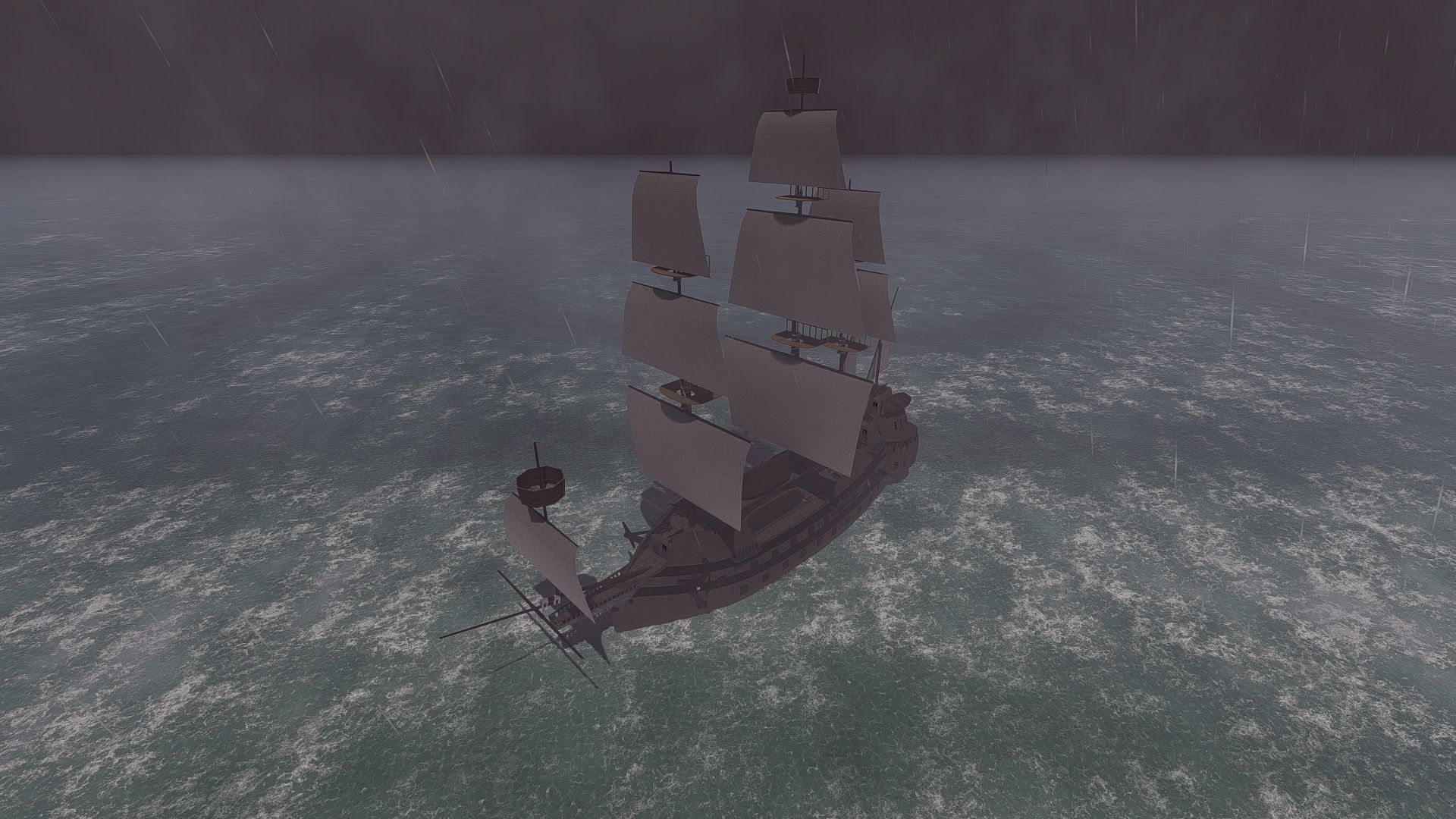 Galeon Ship-Galeon pirate ship-battle ship 3D model_8