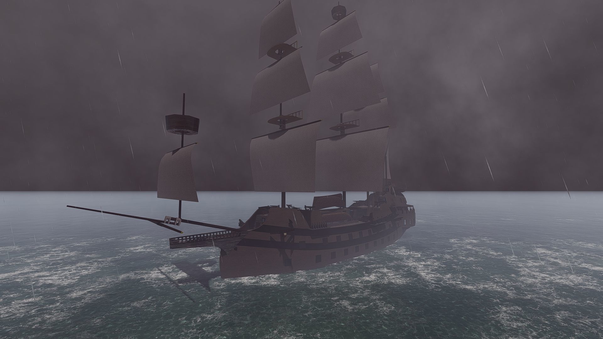 Galeon Ship-Galeon pirate ship-battle ship 3D model_12