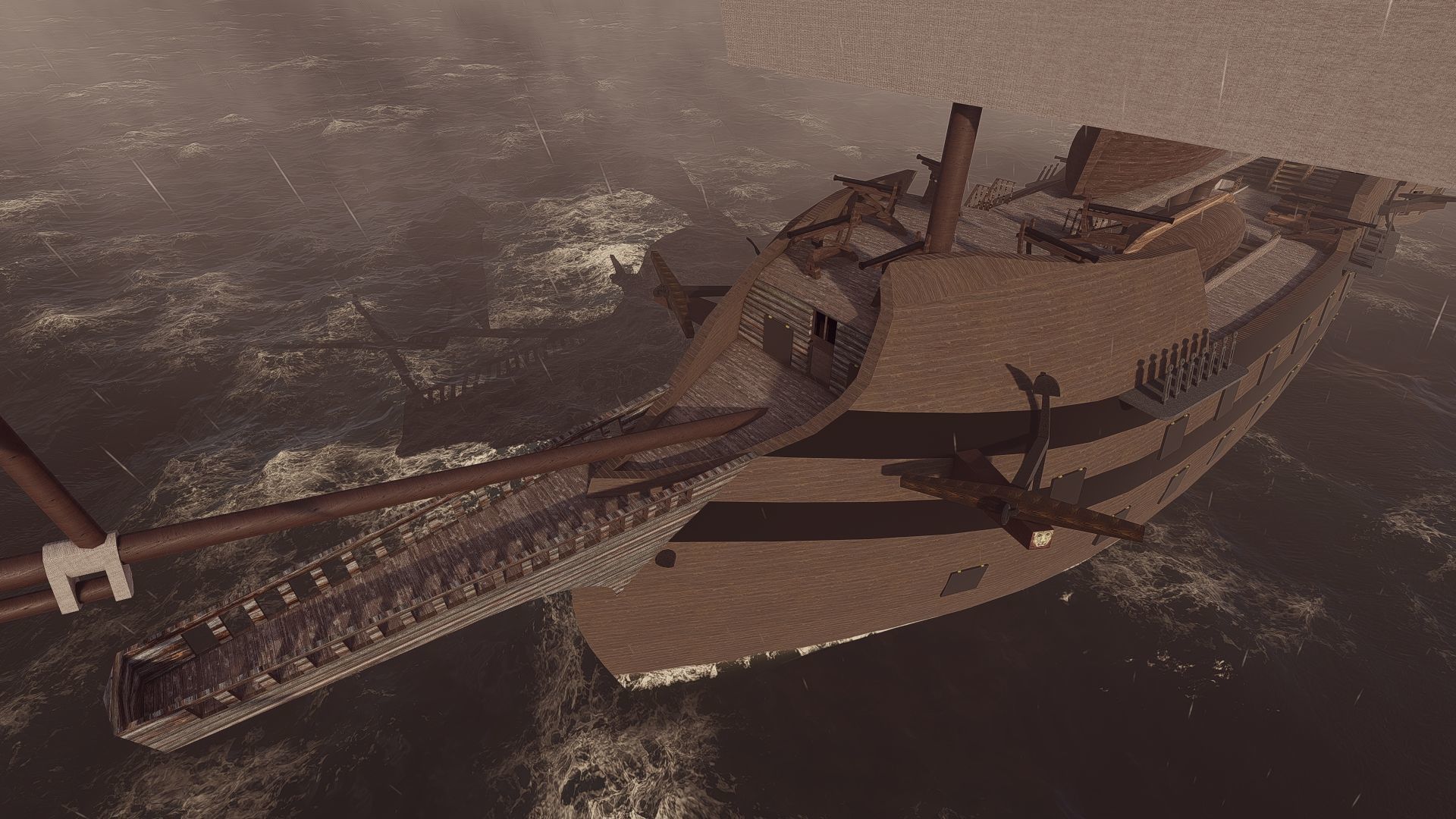 Galeon Ship-Galeon pirate ship-battle ship 3D model_3