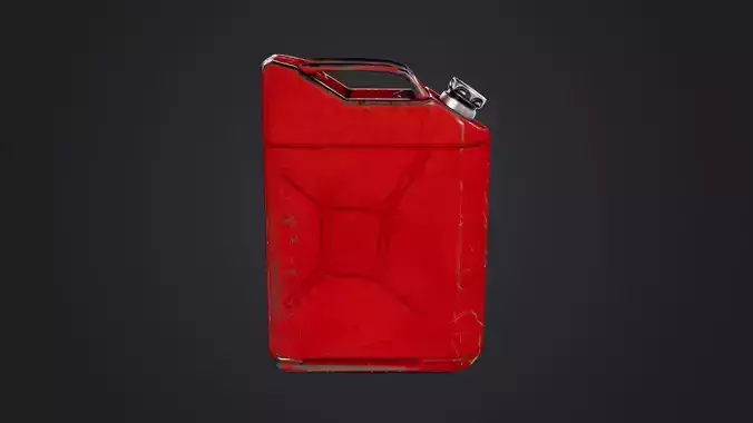 Fuel Can Low-poly 3D model