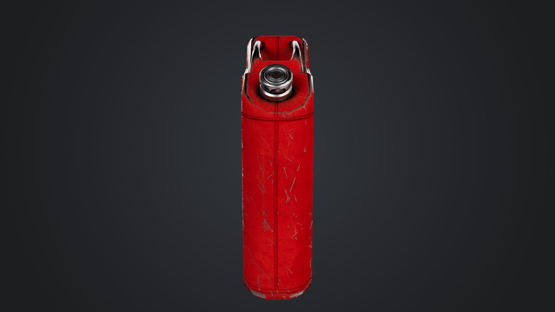 Fuel Can Low-poly 3D model_2