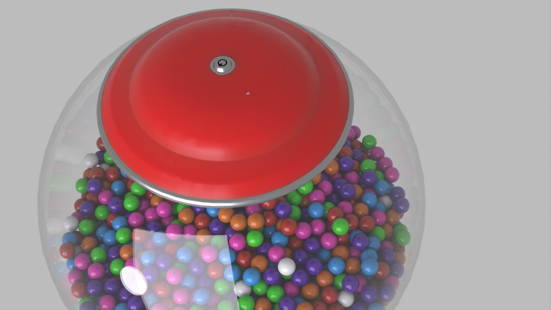 Spiral Gumball Vending Machine 3D model_4