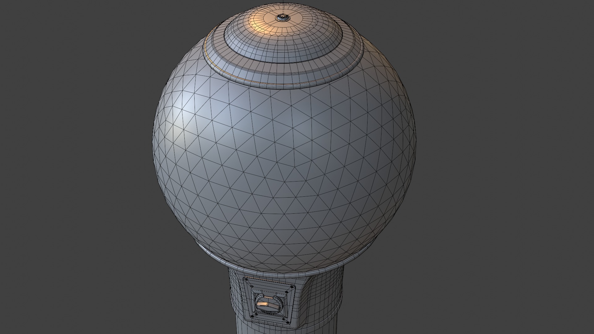 Spiral Gumball Vending Machine 3D model_5