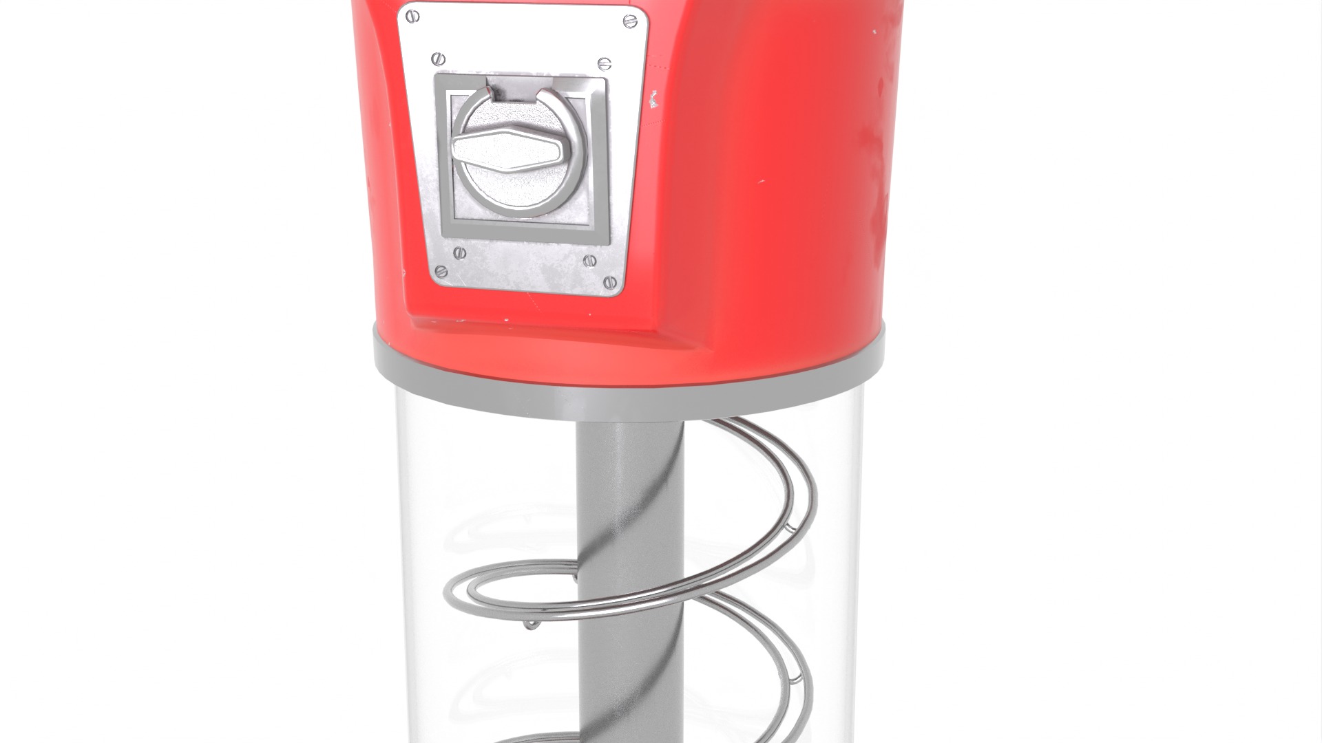 Spiral Gumball Vending Machine 3D model_2