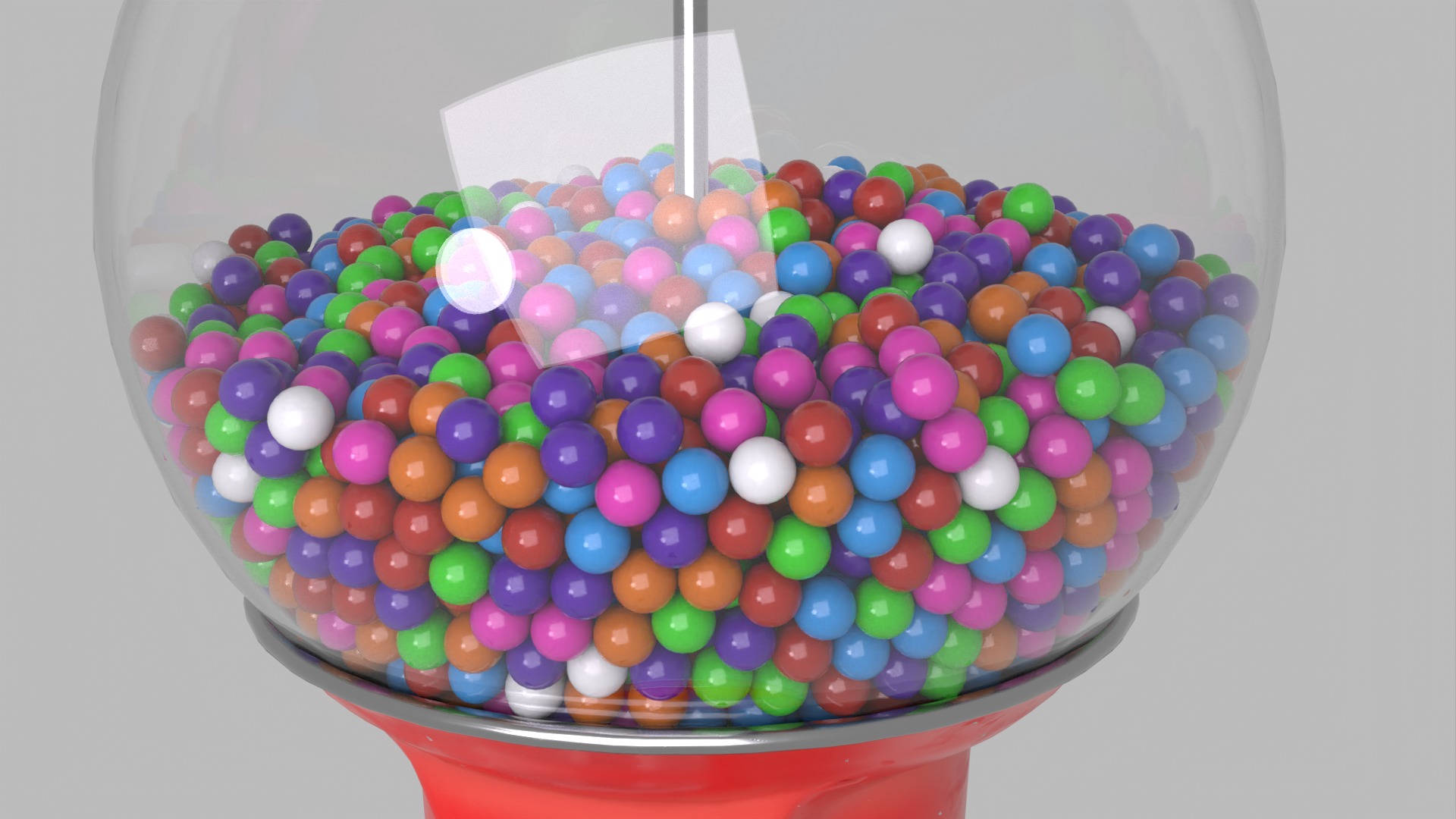Spiral Gumball Vending Machine 3D model_3