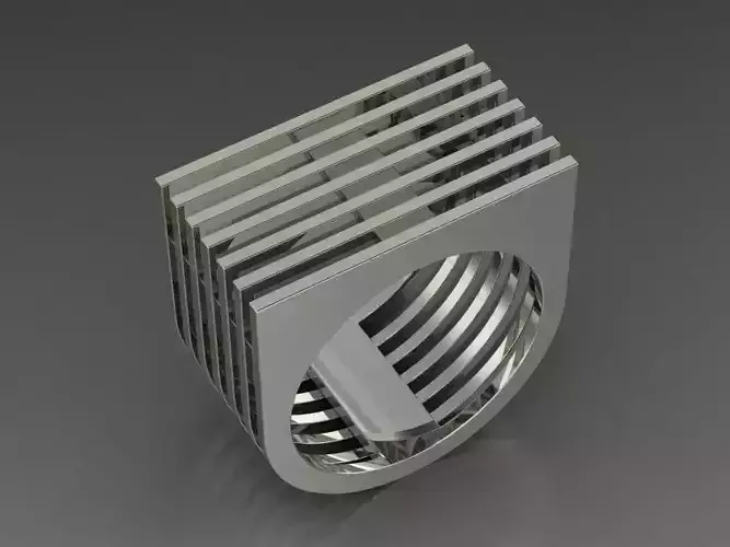 A modern and new man ring