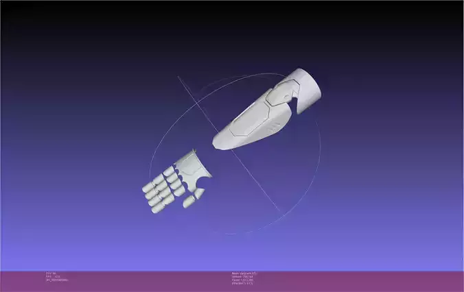 RWBY Yang Arm Cover 3D print model
