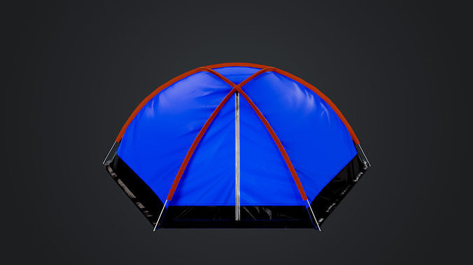  Camp Tent Low-poly 3D model