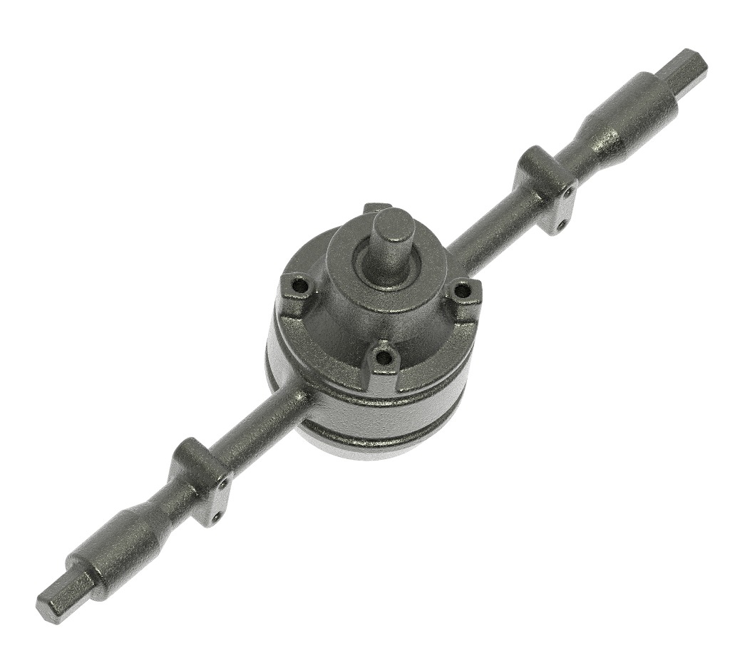 Truck Rear Axle 3D print model_1