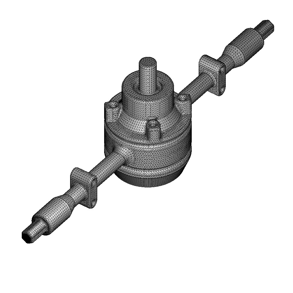 Truck Rear Axle 3D print model_4
