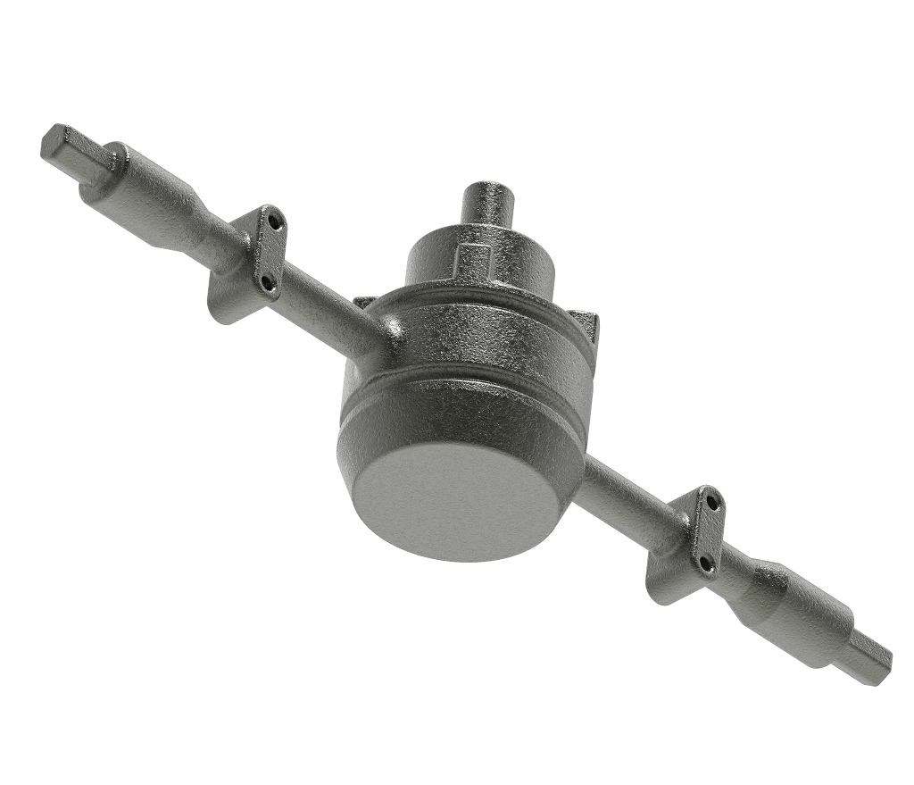 Truck Rear Axle 3D print model_2