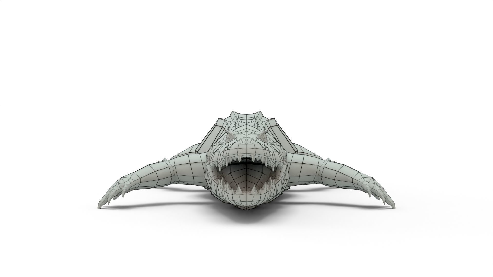 Low Poly Alligator 3D Model 3D model_8