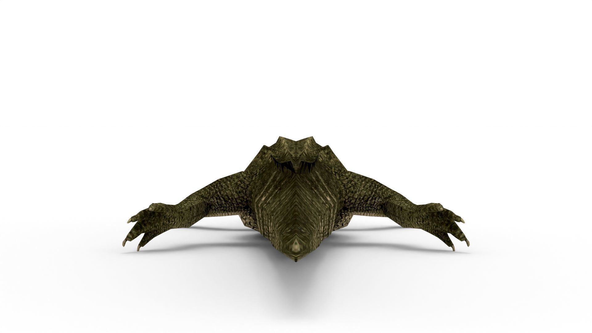 Low Poly Alligator 3D Model 3D model_4
