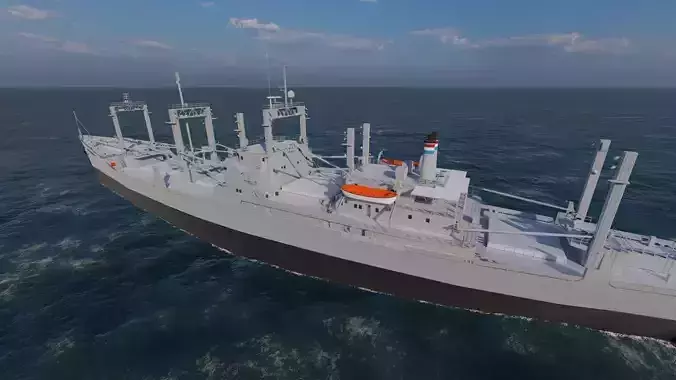 collection ships-Bulk carrier ship-tanker ship 3D model