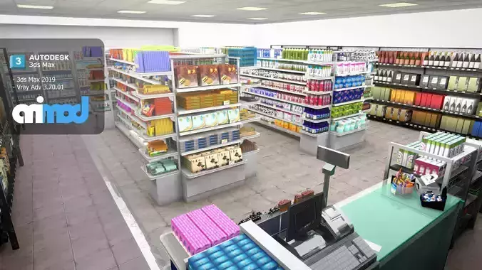 Grocery Store 3D model