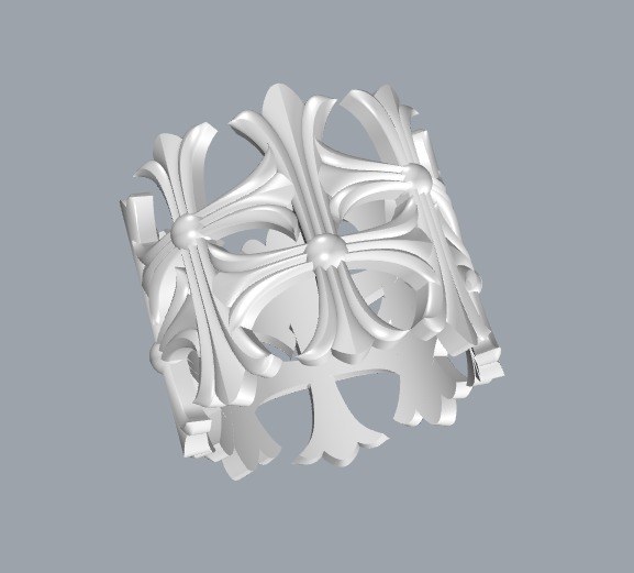 Cross Ring 3d Model 3D print model_4