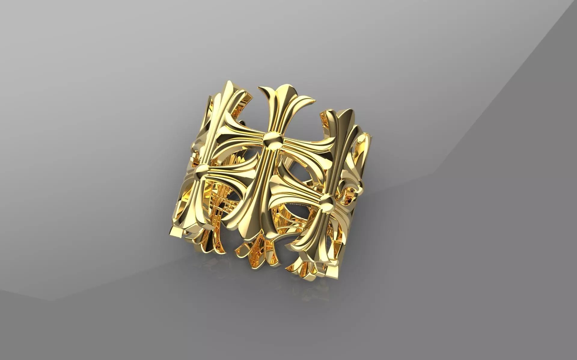 Cross Ring 3d Model 3D print model_0