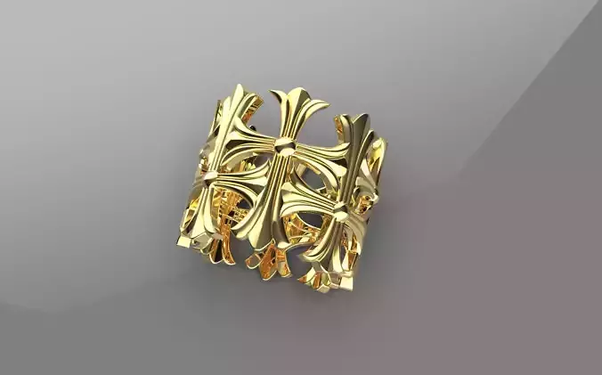 Cross Ring 3d Model 3D print model