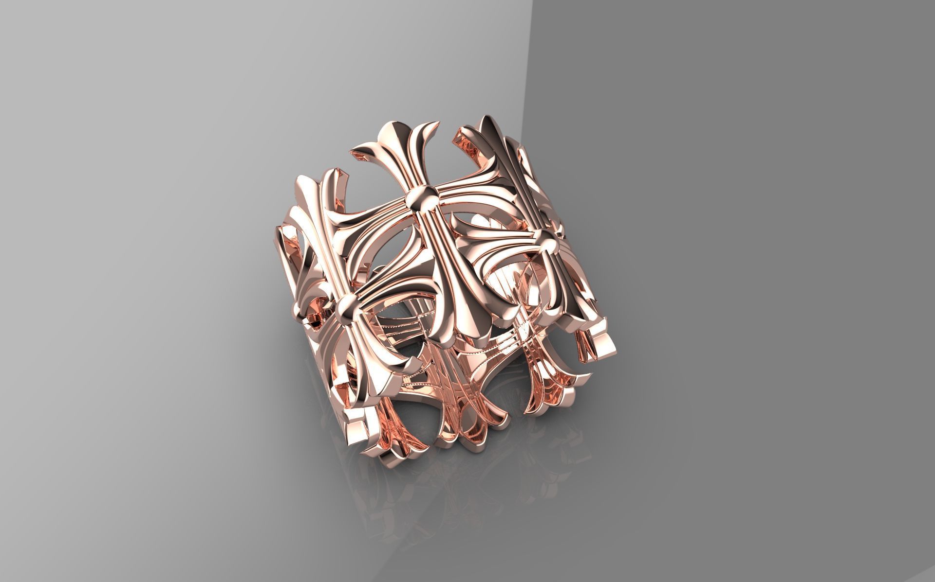 Cross Ring 3d Model 3D print model_3