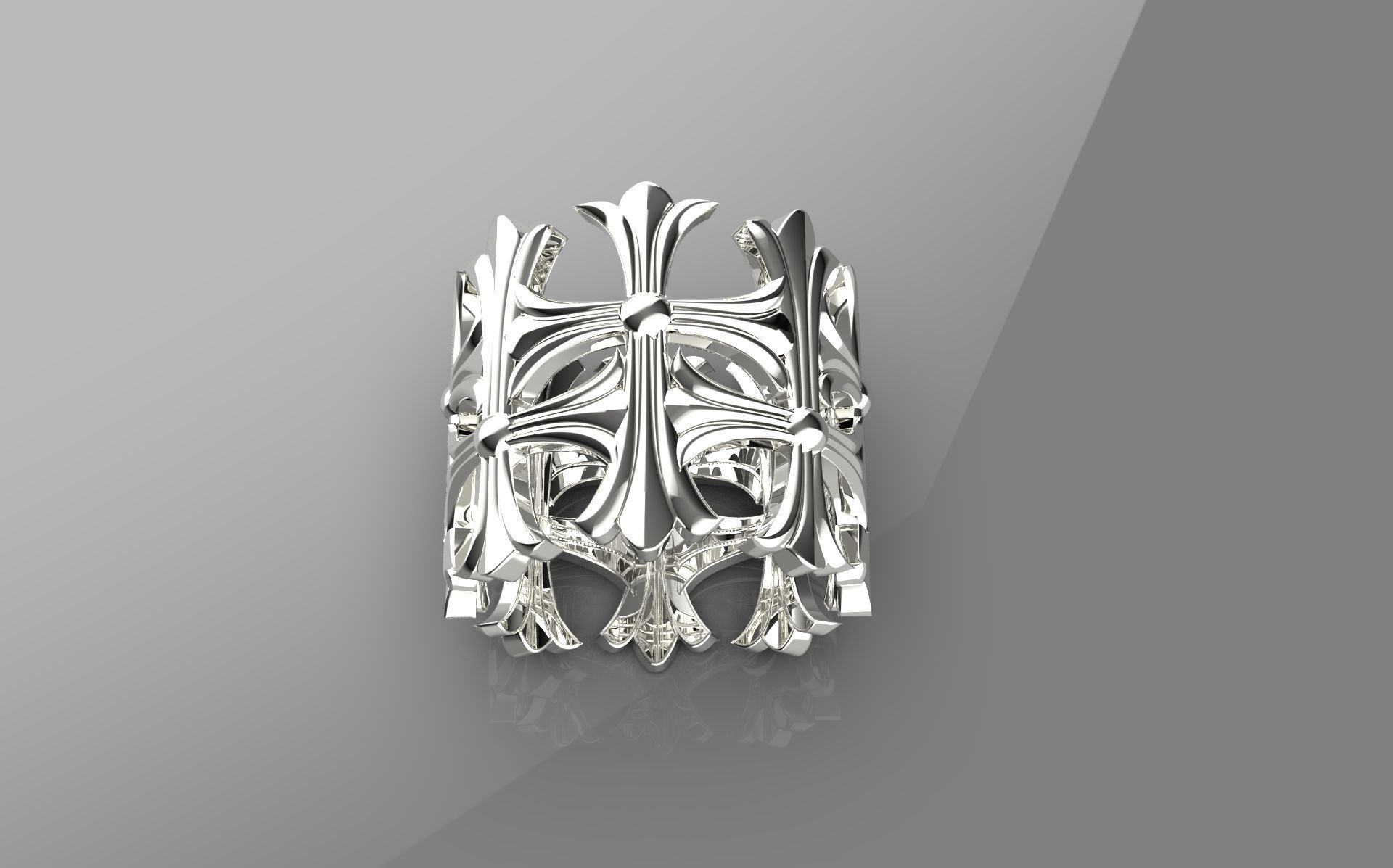 Cross Ring 3d Model 3D print model_2