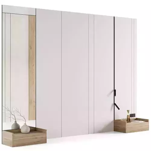 Headboard Wall Panel Composition 03