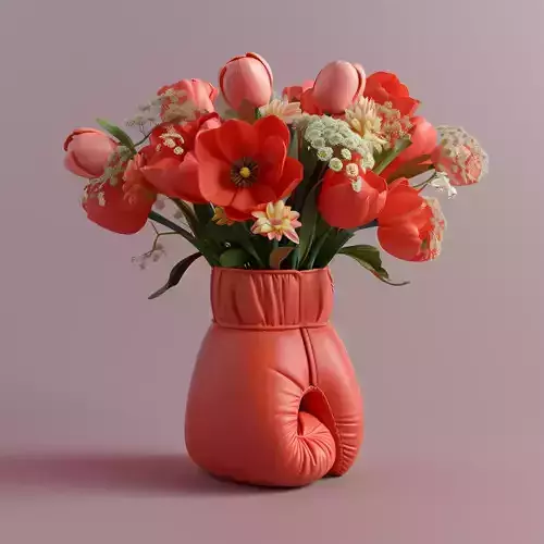 Boxing Glove Vase for Original Home Decor