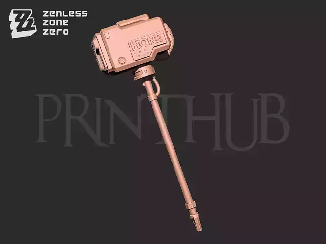 Koleda Belobog  Hammer Weapon from Zenless zone zero 3D print model
