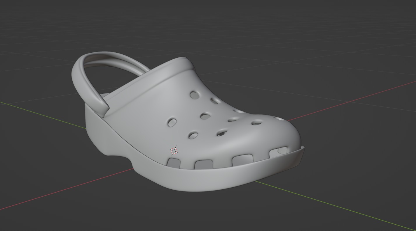 3D crocs model 3D model_1