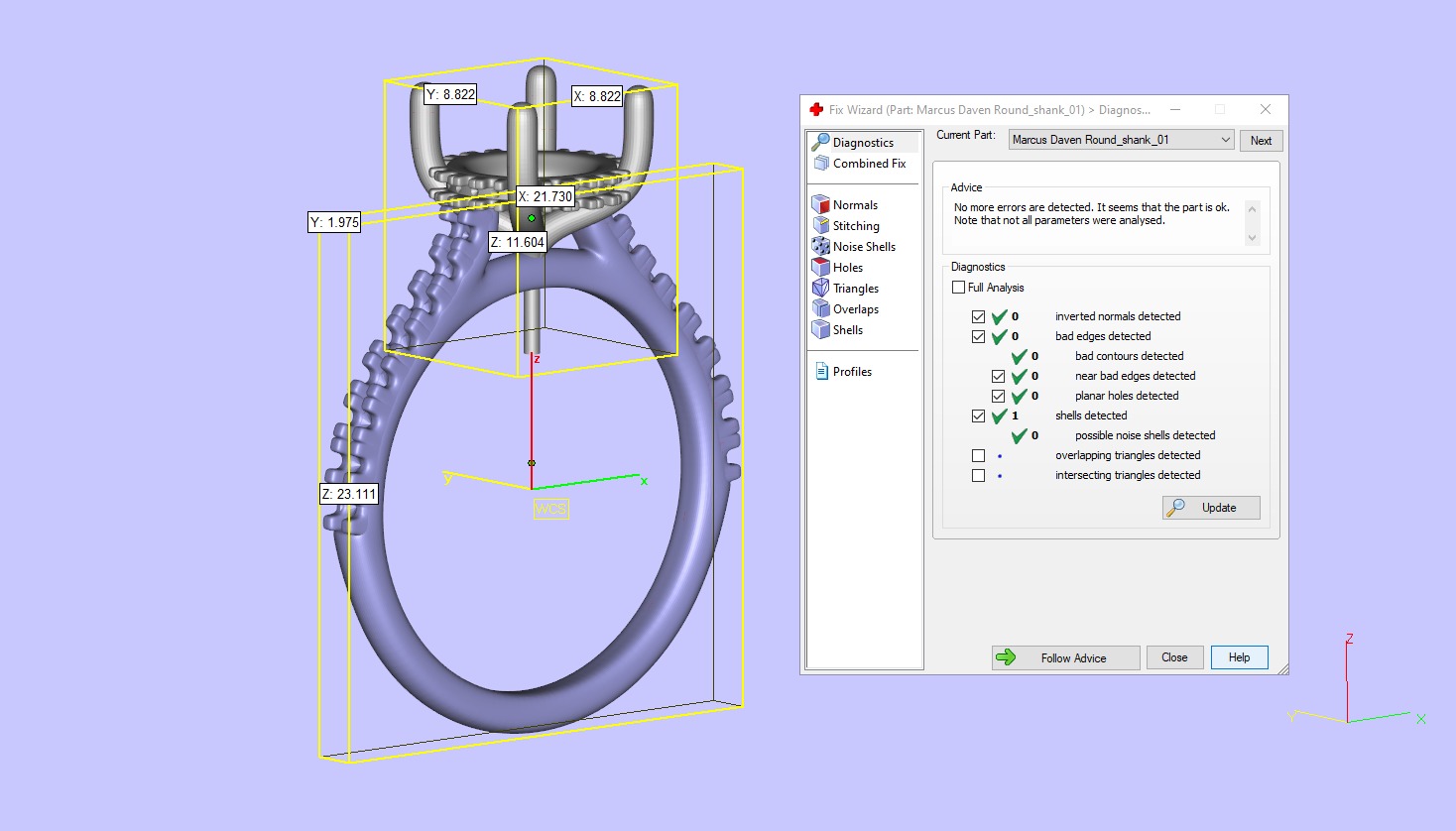 Round Cut Hidden Halo Engagement Ring 3D print model_6