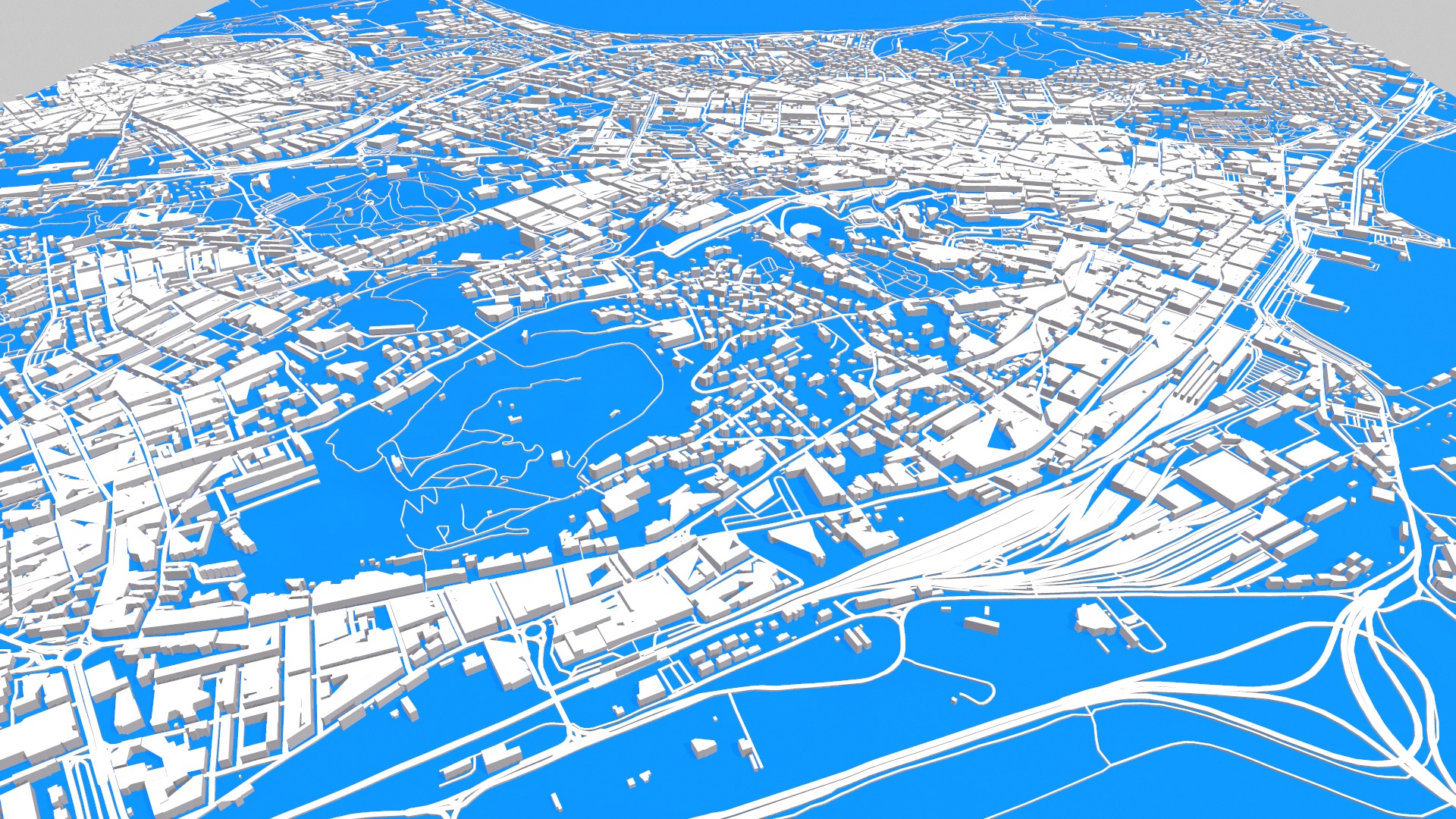 Cityscape Cagliari Italian island of Sardinia 3D model_5