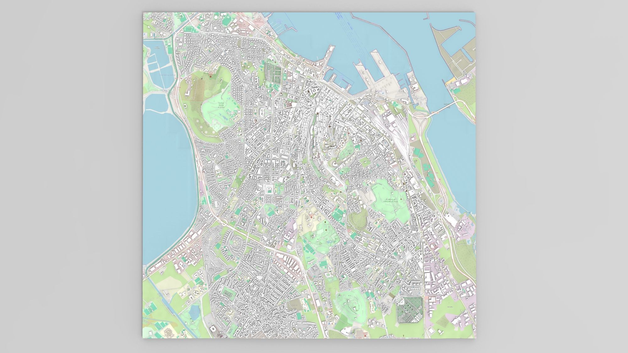 Cityscape Cagliari Italian island of Sardinia 3D model_11