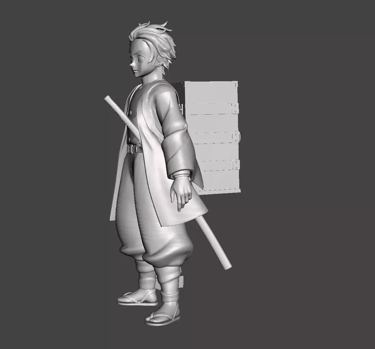 Tanjiro Kamado 3D Model 3D print model_0