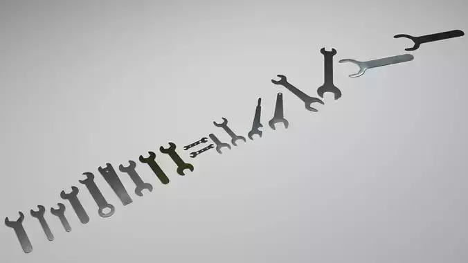 Mini Flat Wrenches Set