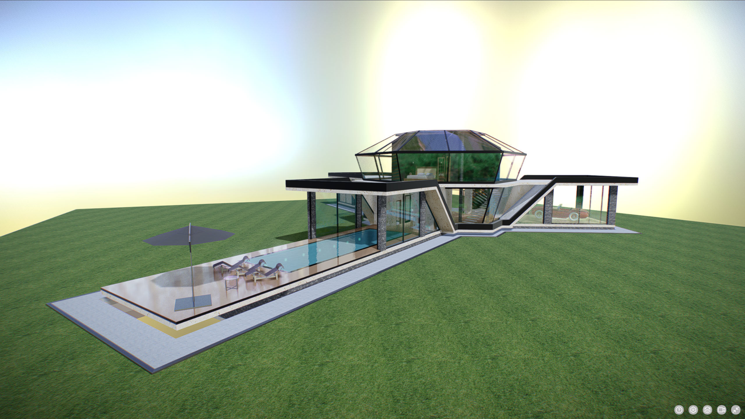 P0008 Archicad 3d Model Diamond Residence Concept 3D model_6